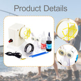 Maxbell Fishing Rod Building Winding Tool Portable Rod Wrapping Equipment Epoxy Rack 60g black