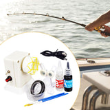 Maxbell Fishing Rod Building Winding Machine Equipment Portable Easy to Use Supplies 60g black