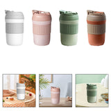 Maxbell Insulated Coffee Tumbler Stainless Steel 400ml for Gym Winter Outdoor Sports white