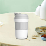 Maxbell Insulated Coffee Tumbler Stainless Steel 400ml for Gym Winter Outdoor Sports white