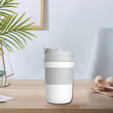 Maxbell Insulated Coffee Tumbler Stainless Steel 400ml for Gym Winter Outdoor Sports white