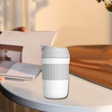 Maxbell Insulated Coffee Tumbler Stainless Steel 400ml for Gym Winter Outdoor Sports white