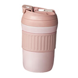 Maxbell Insulated Coffee Tumbler Stainless Steel 400ml for Gym Winter Outdoor Sports pink