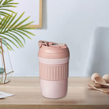 Maxbell Insulated Coffee Tumbler Stainless Steel 400ml for Gym Winter Outdoor Sports pink