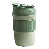 Maxbell Insulated Coffee Tumbler Stainless Steel 400ml for Gym Winter Outdoor Sports green