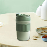 Maxbell Insulated Coffee Tumbler Stainless Steel 400ml for Gym Winter Outdoor Sports green