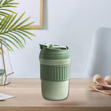 Maxbell Insulated Coffee Tumbler Stainless Steel 400ml for Gym Winter Outdoor Sports green