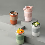 Maxbell Insulated Coffee Tumbler Stainless Steel 400ml for Gym Winter Outdoor Sports green