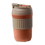 Maxbell Insulated Coffee Tumbler Stainless Steel 400ml for Gym Winter Outdoor Sports brown