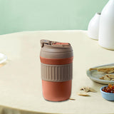 Maxbell Insulated Coffee Tumbler Stainless Steel 400ml for Gym Winter Outdoor Sports brown