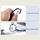 Maxbell ID Card Holder Keyring Portable ID Badge Key Reel for Hiking Travel Climbing violet