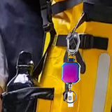 Maxbell ID Card Holder Keyring Portable ID Badge Key Reel for Hiking Travel Climbing violet