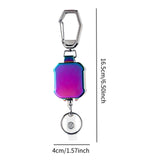 Maxbell ID Card Holder Keyring Portable ID Badge Key Reel for Hiking Travel Climbing violet