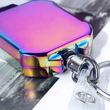 Maxbell ID Card Holder Keyring Portable ID Badge Key Reel for Hiking Travel Climbing violet