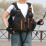Maxbell Surfing Vest Men Multi Pockets Fishing Vest for Outdoor Surfing Water Sports