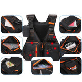 Maxbell Surfing Vest Men Multi Pockets Fishing Vest for Outdoor Surfing Water Sports