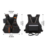 Maxbell Surfing Vest Men Multi Pockets Fishing Vest for Outdoor Surfing Water Sports