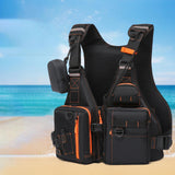 Maxbell Surfing Vest Men Multi Pockets Fishing Vest for Outdoor Surfing Water Sports