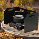 Maxbell Camping Stove Windshield Folding Compact with Carrying Bag for Hiking Picnic 50x24.8x25cm