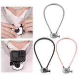 Maxbell Selfie Neck Holder Mount Versatile Adjustable for Action Cameras Accessories Grey