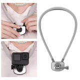 Maxbell Selfie Neck Holder Mount Versatile Adjustable for Action Cameras Accessories Grey
