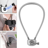 Maxbell Selfie Neck Holder Mount Versatile Adjustable for Action Cameras Accessories Grey