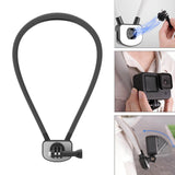 Maxbell Selfie Neck Holder Mount Versatile Adjustable for Action Cameras Accessories Black