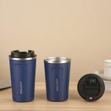 Maxbell Vacuum Insulated Tumbler 380ml Portable Leakproof Stainless Steel Travel Mug Blue