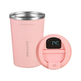 Maxbell Vacuum Insulated Tumbler 380ml Portable Leakproof Stainless Steel Travel Mug Pink