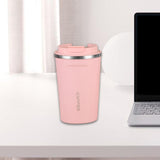 Maxbell Vacuum Insulated Tumbler 380ml Portable Leakproof Stainless Steel Travel Mug Pink