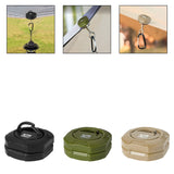 Maxbell Magnetic Hook for Canopy Portable Tent Light Hook for Picnic Fishing Tenting Black