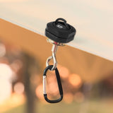 Maxbell Magnetic Hook for Canopy Portable Tent Light Hook for Picnic Fishing Tenting Black