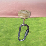 Maxbell Magnetic Hook for Canopy Portable Tent Light Hook for Picnic Fishing Tenting Khaki