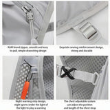Maxbell Running Hydration Vest Backpack Adjustable Daypack for Hiking Riding Camping Gray