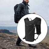 Maxbell Running Hydration Vest Backpack Adjustable Daypack for Hiking Riding Camping Black