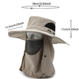 Maxbell Mens Fishing Cap Breathable Foldable Beach Cap for Hiking Gardening Climbing