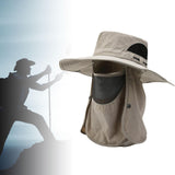 Maxbell Mens Fishing Cap Breathable Foldable Beach Cap for Hiking Gardening Climbing