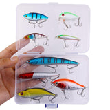 Maxbell Multi Jointed Fishing Lures Portable Lifelike Swimbaits for Trout Perch Pond 8pcs