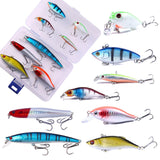 Maxbell Multi Jointed Fishing Lures Portable Lifelike Swimbaits for Trout Perch Pond 8pcs