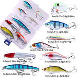 Maxbell Multi Jointed Fishing Lures Portable Lifelike Swimbaits for Trout Perch Pond 8pcs