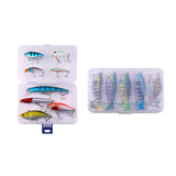 Maxbell Multi Jointed Fishing Lures Portable Lifelike Swimbaits for Trout Perch Pond 8pcs