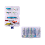 Maxbell Multi Jointed Fishing Lures Portable Lifelike Swimbaits for Trout Perch Pond 8pcs