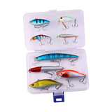 Maxbell Multi Jointed Fishing Lures Portable Lifelike Swimbaits for Trout Perch Pond 8pcs
