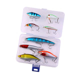Maxbell Multi Jointed Fishing Lures Portable Lifelike Swimbaits for Trout Perch Pond 8pcs
