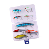 Maxbell Multi Jointed Fishing Lures Portable Lifelike Swimbaits for Trout Perch Pond 8pcs
