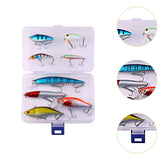 Maxbell Multi Jointed Fishing Lures Portable Lifelike Swimbaits for Trout Perch Pond 8pcs