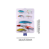 Maxbell Multi Jointed Fishing Lures Portable Lifelike Swimbaits for Trout Perch Pond 8pcs