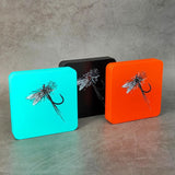 Maxbell Fly Box Fishing Tackle Storage Container Fly Hook Box Fly Fishing Tackle Box Blue