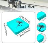 Maxbell Fly Box Fishing Tackle Storage Container Fly Hook Box Fly Fishing Tackle Box Blue