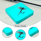 Maxbell Fly Box Fishing Tackle Storage Container Fly Hook Box Fly Fishing Tackle Box Blue